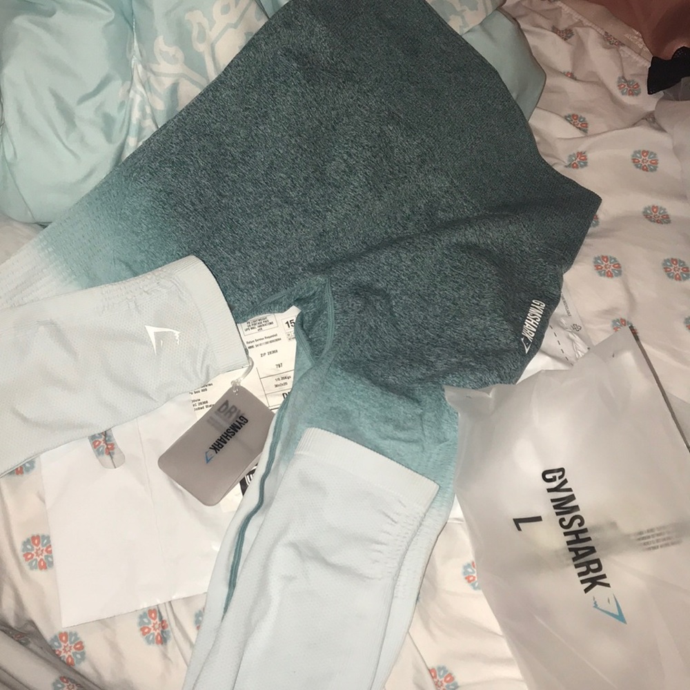 Gym shark leggings, ombré, BRAND NEW